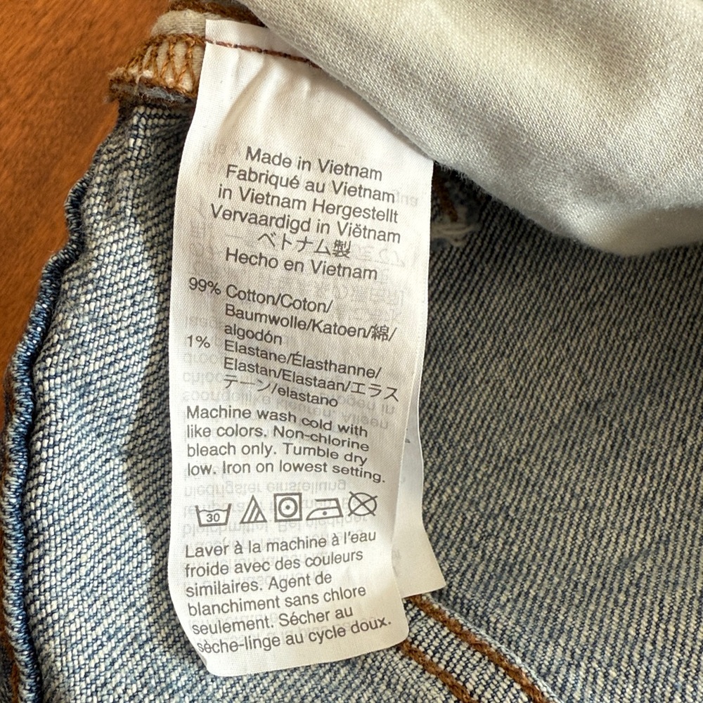 Madewell The Perfect Vintage Straight Jean in Ainsworth Wash Size 25 - Picture 8 of 12